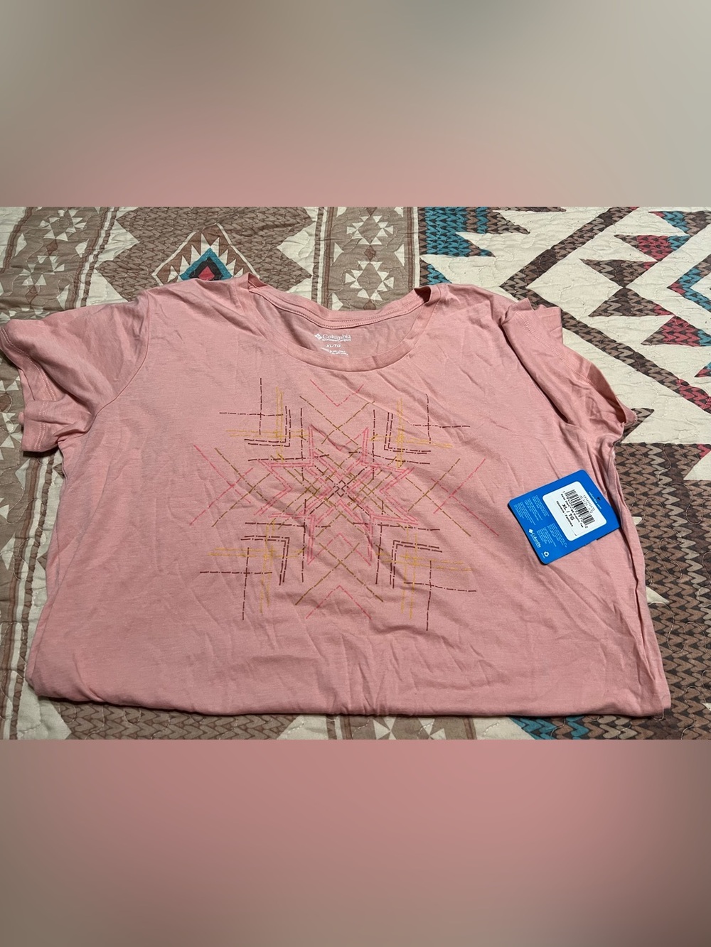 Women's Pink  Columbia Graphic Short-Sleeve Tee